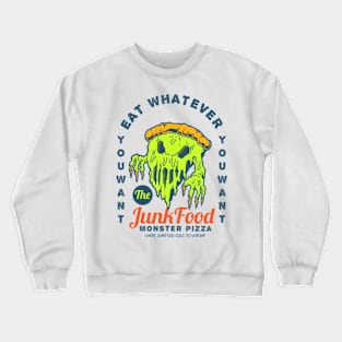 Monster Pizza Junk Food Crewneck Sweatshirt